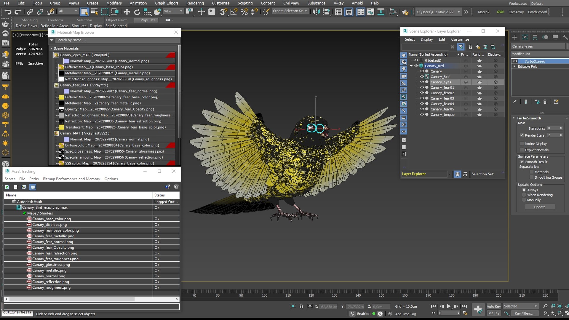 Canary Bird model https://p.turbosquid.com/ts-thumb/a8/vrs23p/lp/canary_bird_014/jpg/1774945984/1920x1080/fit_q87/090c5c7545e4a54d74d58a5facab9be6f4dd3e76/canary_bird_014.jpg