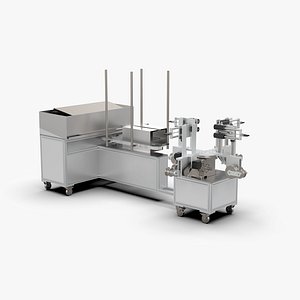 Automatic Pipe Bending Machine 3D model
