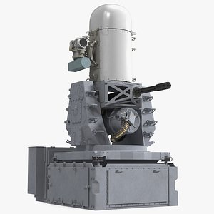 Mark 15 Phalanx Close-In Weapon System Marine Rigged for Maya