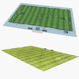 3D soccer field model