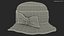 Damski kapelusz Cloche w kolorze czerwonym
