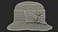Damski kapelusz Cloche w kolorze czerwonym