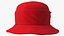 Damski kapelusz Cloche w kolorze czerwonym