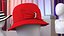 Damski kapelusz Cloche w kolorze czerwonym