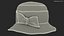Damski kapelusz Cloche w kolorze czerwonym