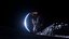 Astronaut on Lunar Surface and Earth View Scene