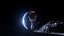 Astronaut on Lunar Surface and Earth View Scene