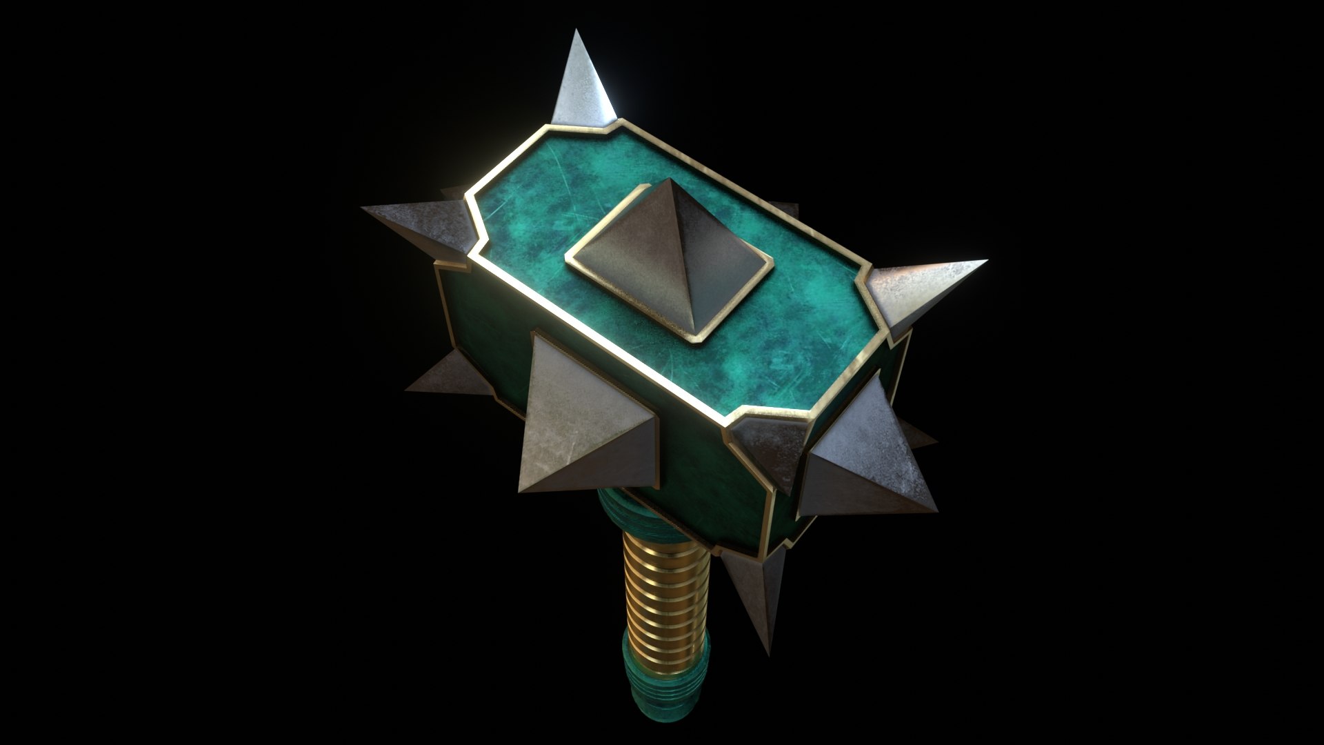Spiked Mace 3D model https://p.turbosquid.com/ts-thumb/a9/CS6Jwk/t4/image_03/jpg/1621519815/1920x1080/fit_q87/fdcb42ae025c16b93fb558c0203ae8986c0093a4/image_03.jpg