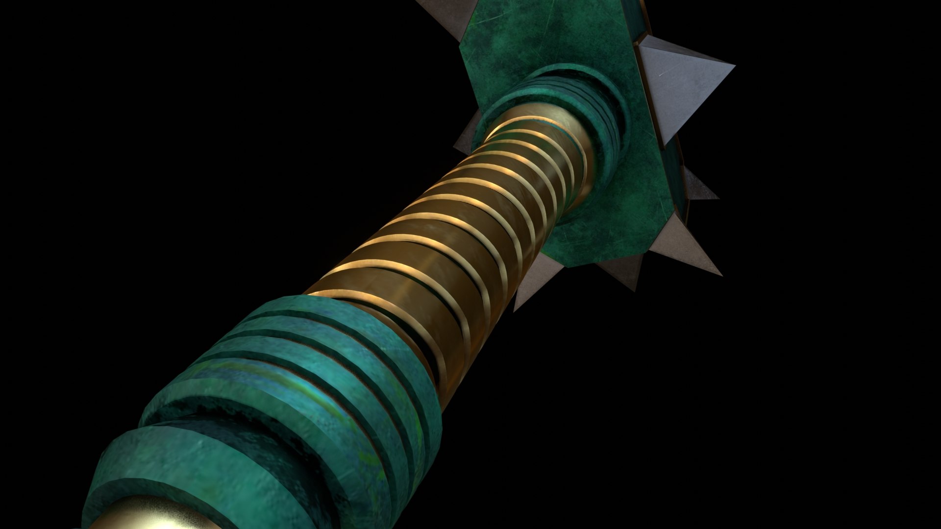 Spiked Mace 3D model https://p.turbosquid.com/ts-thumb/a9/CS6Jwk/wd/image_02/jpg/1621519815/1920x1080/fit_q87/b64c63ae25bd2d19b628cc8e8d46a0309b92eea1/image_02.jpg