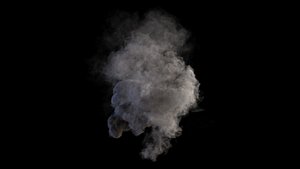3D smoke gush vdb