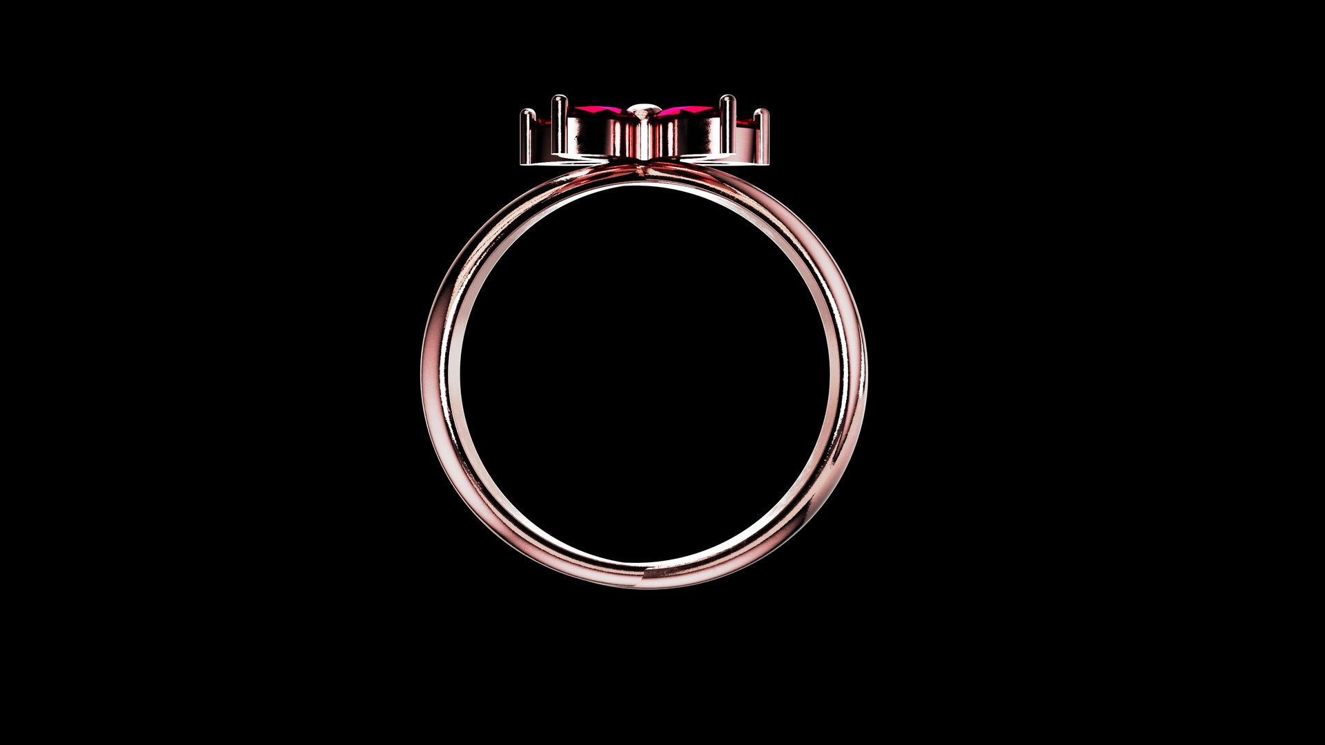 Five Pointed Star Flower Ring Model - TurboSquid 2014142