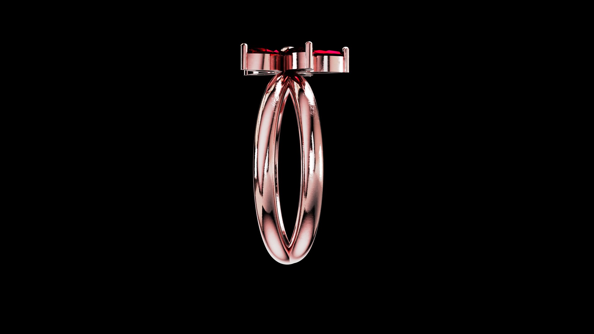 Five Pointed Star Flower Ring Model - TurboSquid 2014142