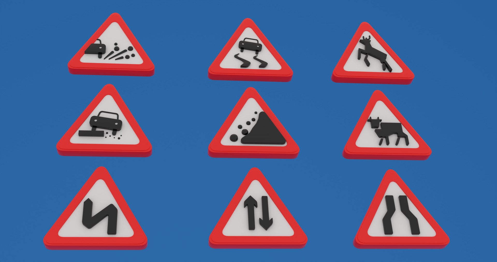 3D Road Signs 2 - TurboSquid 1875209