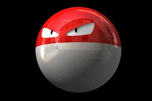 voltorb pokemon 3d c4d