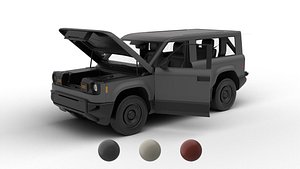 3D Slate Truck SUV 2027 3d model