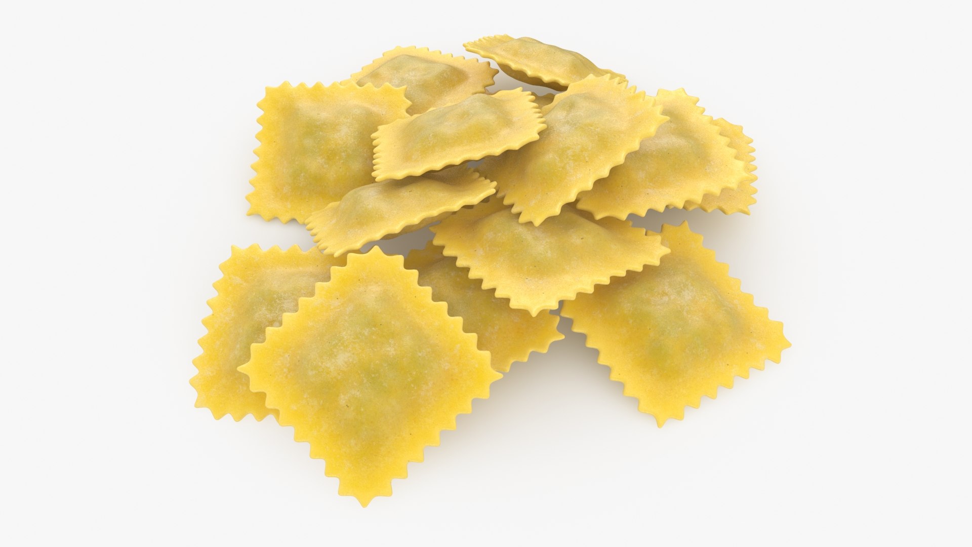 Raw Ravioli Pasta 3D Model - TurboSquid 2221772