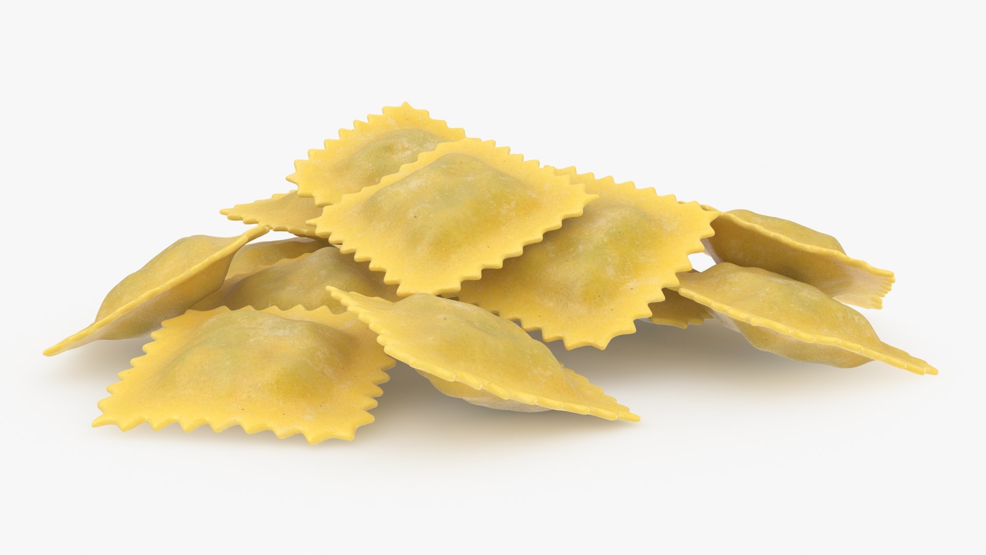 Raw Ravioli Pasta 3D Model - TurboSquid 2221772