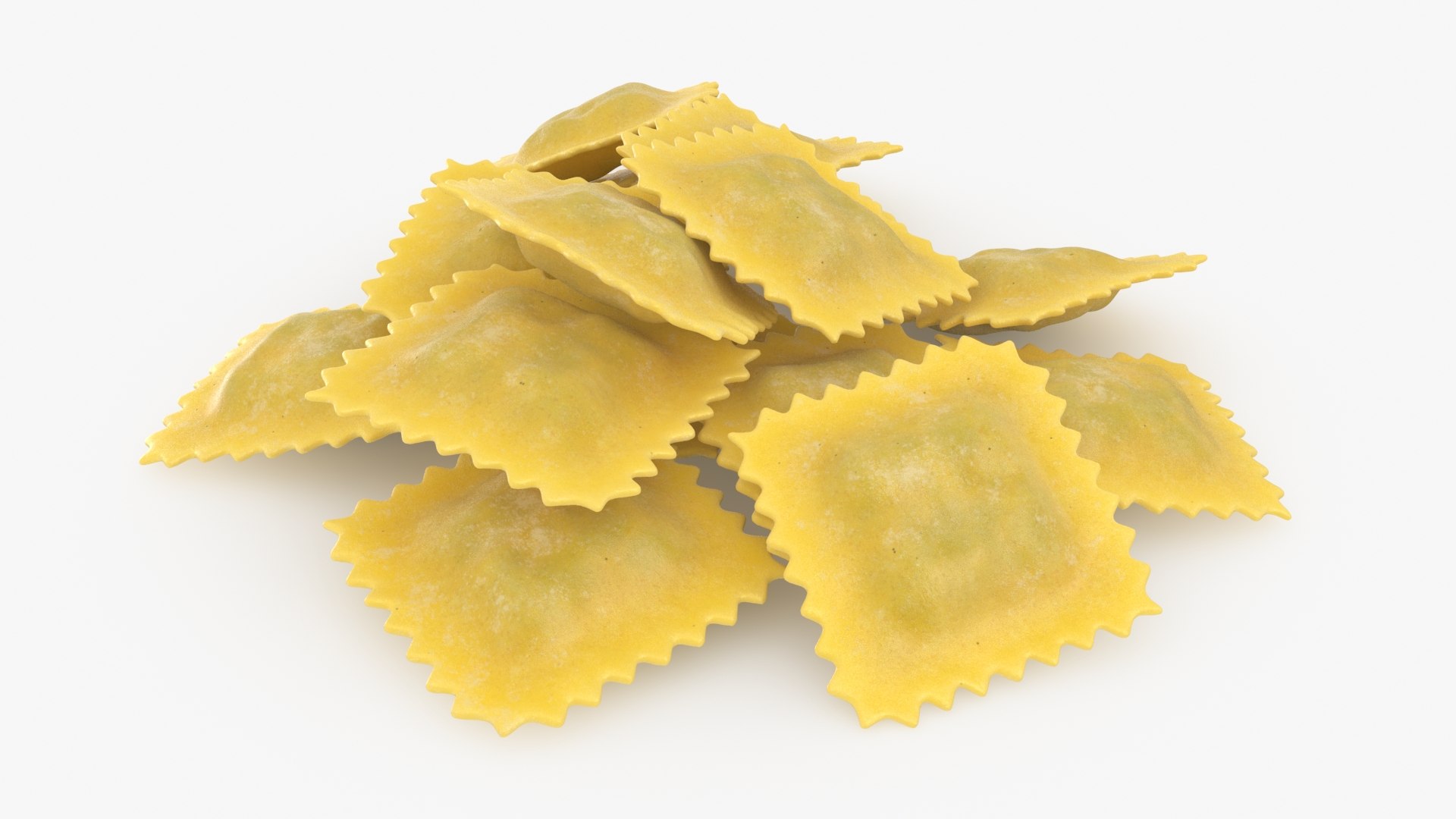 Raw Ravioli Pasta 3D Model - TurboSquid 2221772