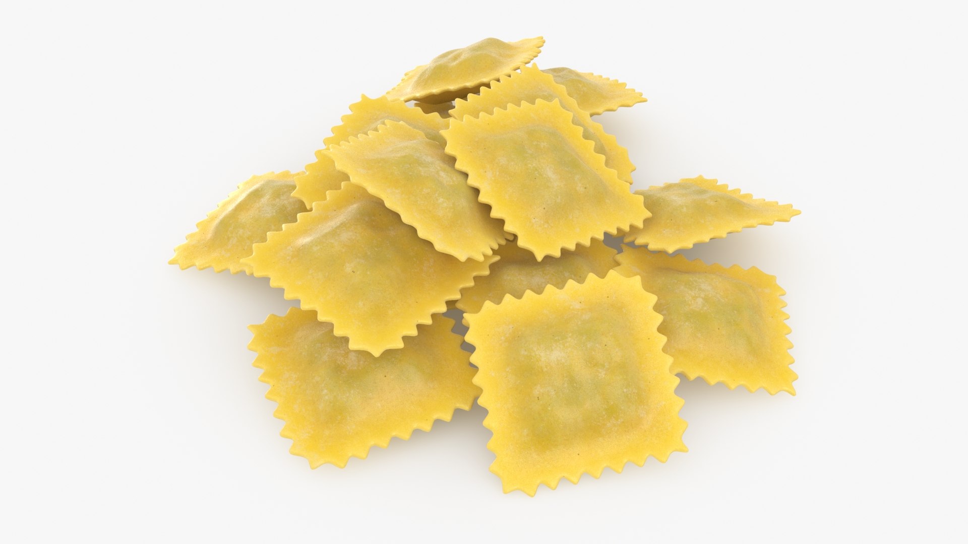 Raw Ravioli Pasta 3D Model - TurboSquid 2221772