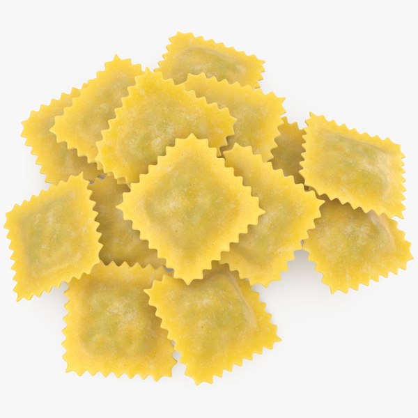 modelo 3d Pasta Ravioli Cruda - TurboSquid 2221772
