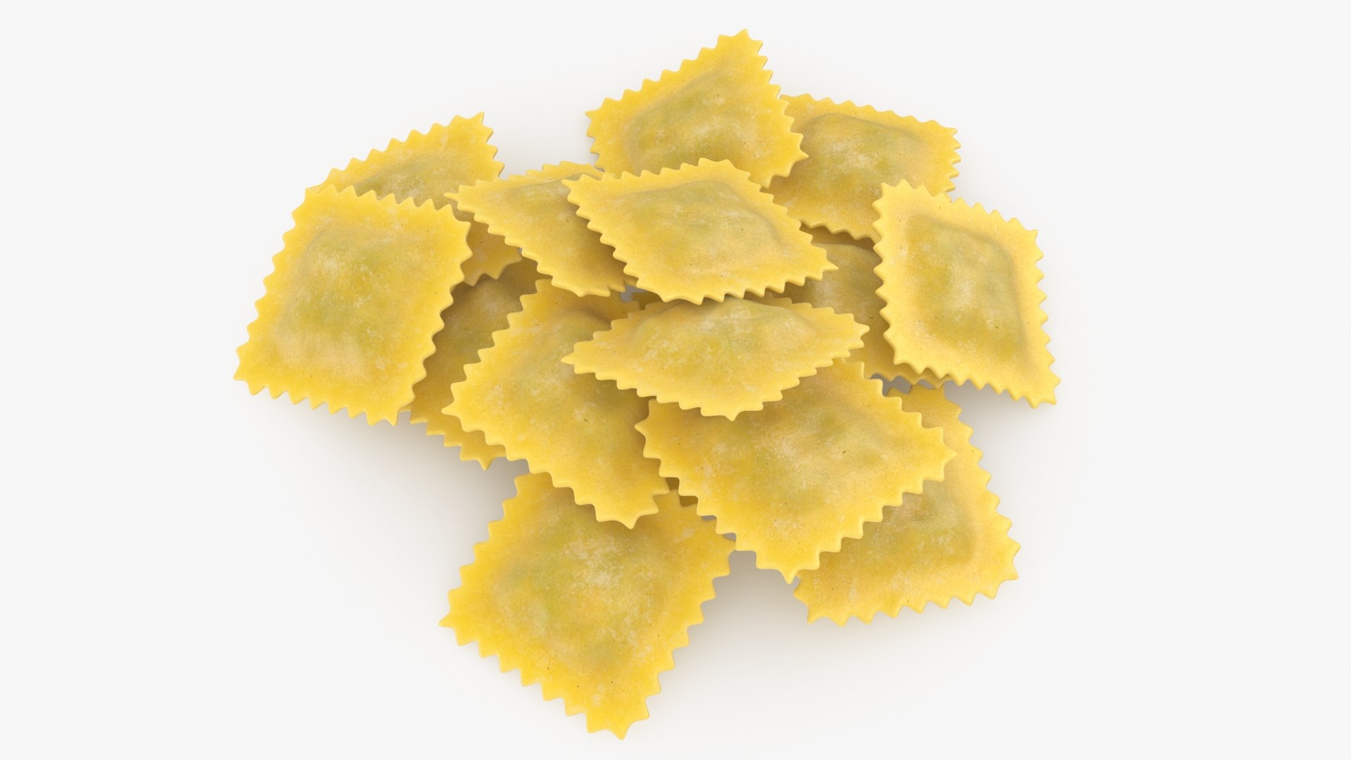 Raw Ravioli Pasta 3D Model - TurboSquid 2221772