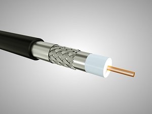 3D coaxial cable hd 103 model