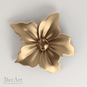 3d carved flower model