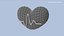 3D Heart Beat Medical cartoon style