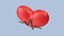 3D Heart Beat Medical cartoon style