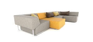 3d modern sofa noa model