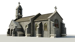 Medieval Church 3D model
