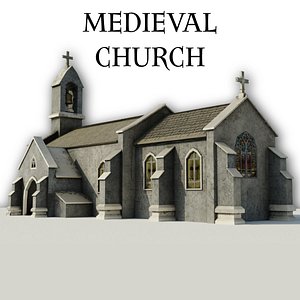 Medieval Church 3D model