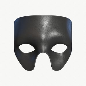 stl black mask 3D model