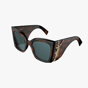 3D SAINT LAURENT Sunglasses 2 model