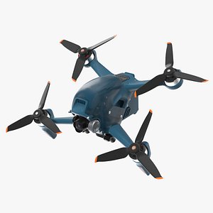 High Speed Drone Rigged 3D model