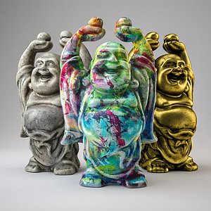 free buddha sculpture 3d model