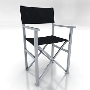 3d model directors chair