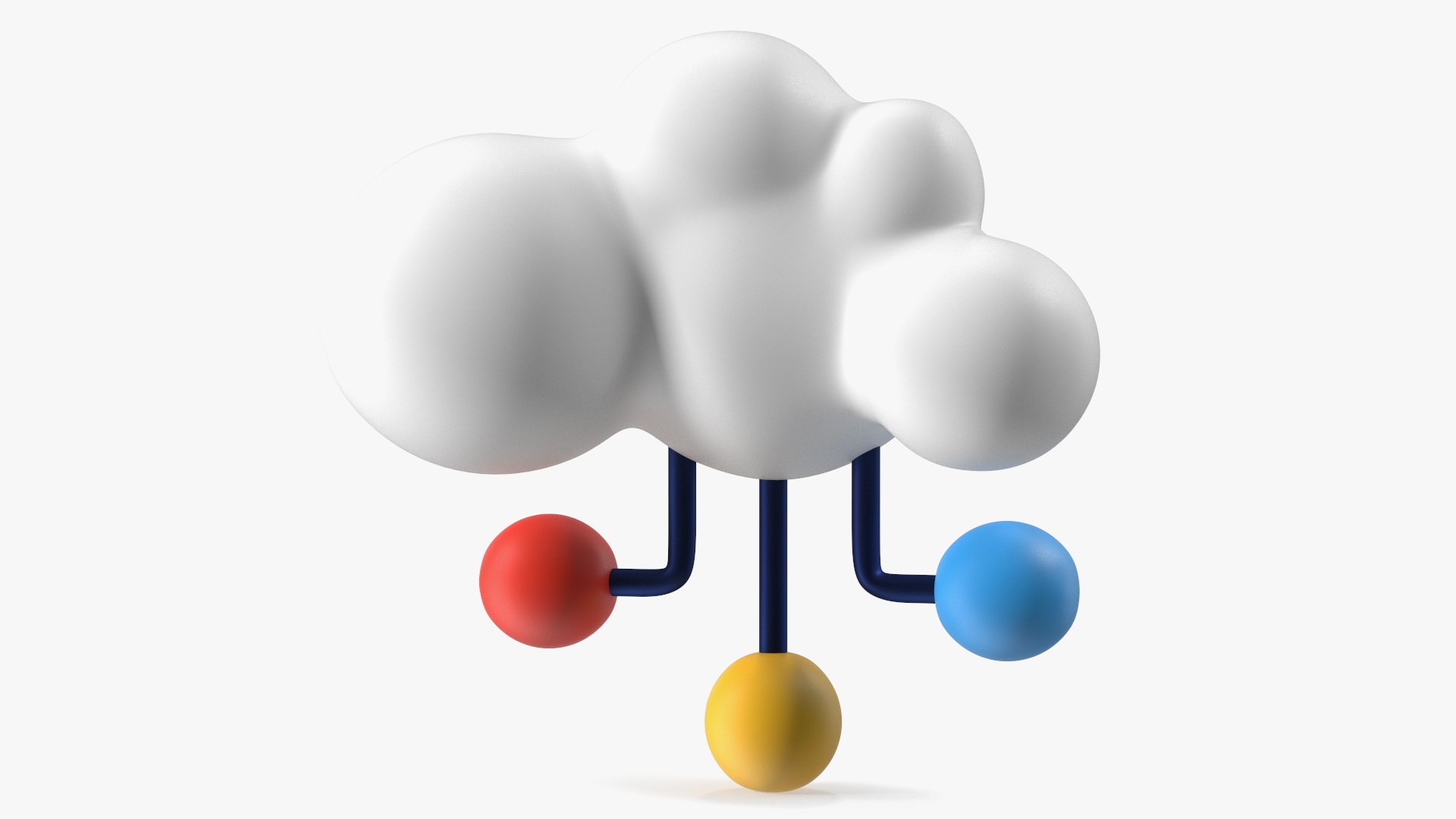 Cloud Database Concept Icon 3D model preview