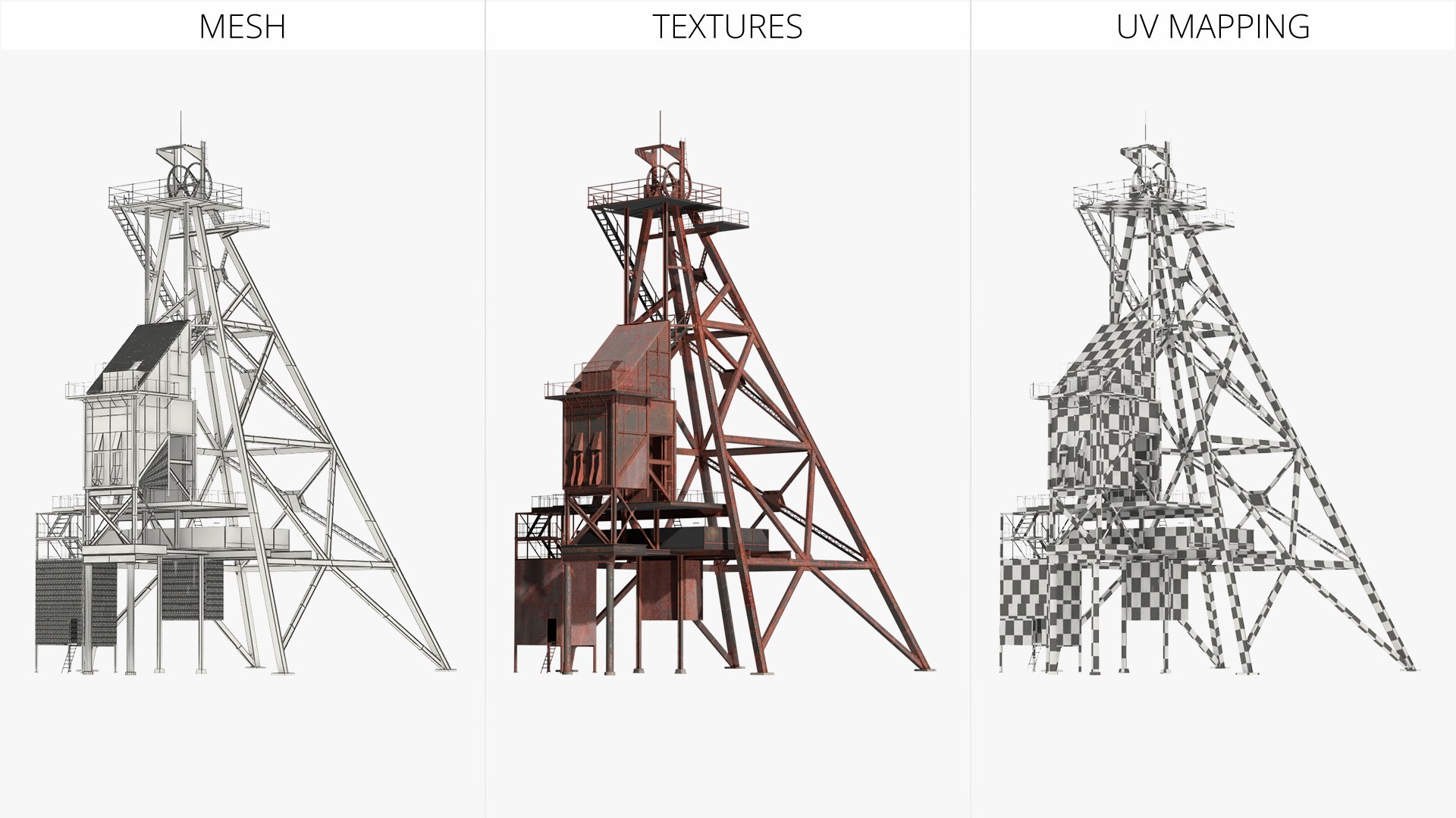 3D Rusty Mine Shaft Headframe Tower Simplified https://p.turbosquid.com/ts-thumb/a9/iQRHS4/gX/rusty_mine_shaft_headframe_tower_simplified_009/jpg/1775855765/1920x1080/fit_q87/5f2acb0ebd14b53c9e09c69b0356fde90e1a084a/rusty_mine_shaft_headframe_tower_simplified_009.jpg