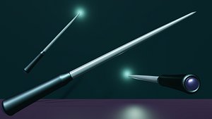 Icy magic wand 3D model