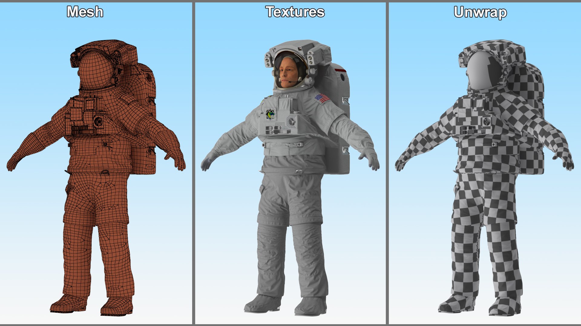 3D NASA Astronaut Extravehicular Mobility Suit Rigged for Maya https://p.turbosquid.com/ts-thumb/a9/kWGOPg/Fs/nasa_astronaut_extravehicular_mobility_suit_rigged_027/jpg/1718603368/1920x1080/fit_q87/0cfcb1a1886b70046de57332abab63a88b280cc7/nasa_astronaut_extravehicular_mobility_suit_rigged_027.jpg