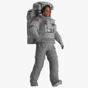 NASA Astronaut Extravehicular Mobility Suit Rigged for Maya