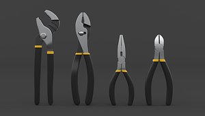 3D model Pliers Set