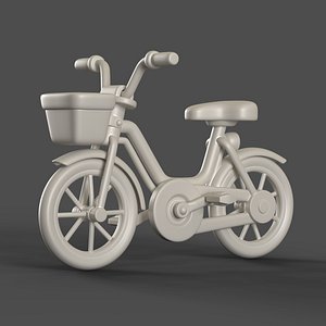 Cartoon Kid Bicycle 3D model