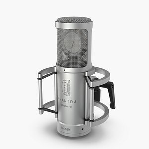 3d model microphone mic brauner