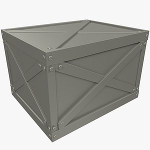 wooden box 3D