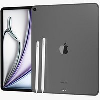 Apple iPad Air 13 2024 6th gen WiFi and Cellular with Pencils Gray
