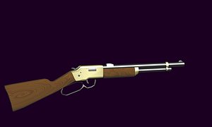 3D cowboy rifle model