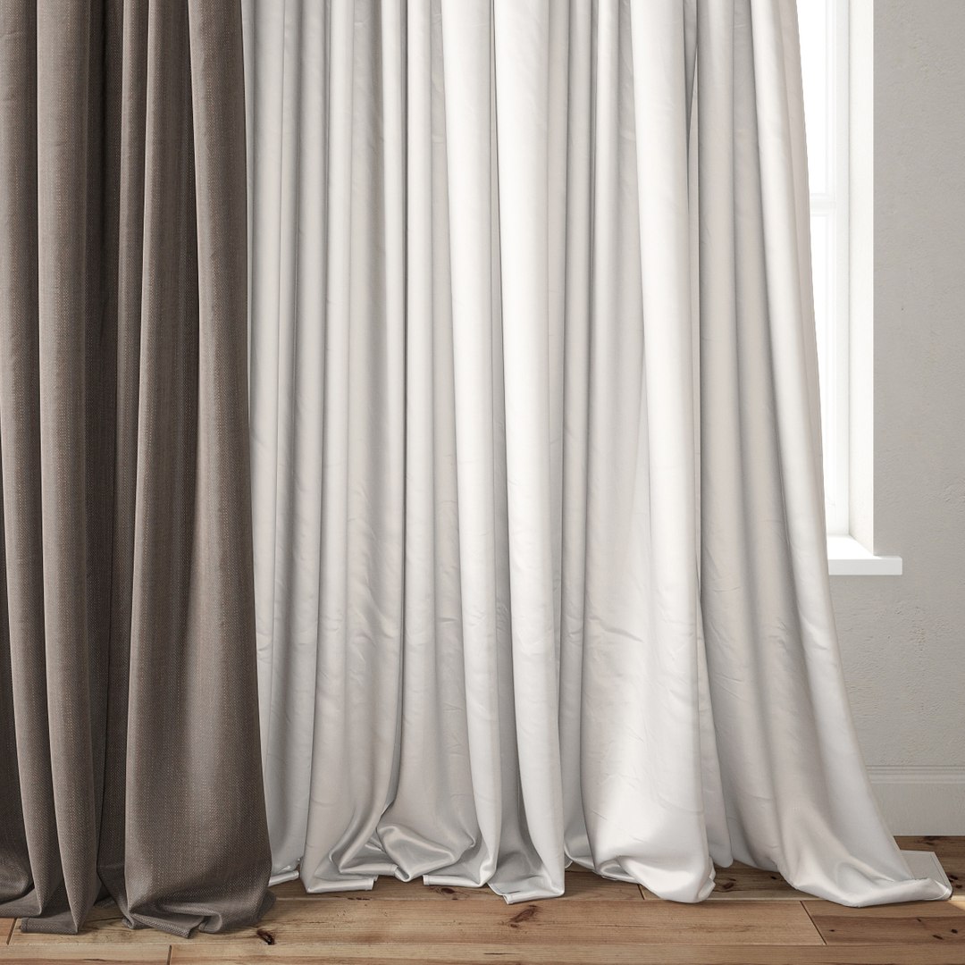 Curtain model - TurboSquid 1256356