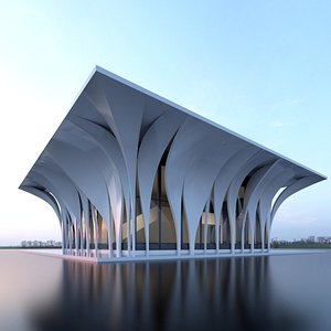 Sci-Fi Futuristic Building  arch v2